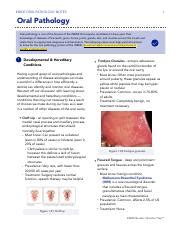 INBDEBooster Oral Pathology Pdf INBDE ORAL PATHOLOGY NOTES 1 Oral