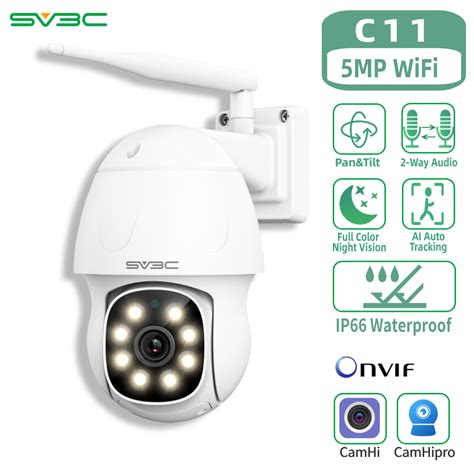 Sv C Mp Wifi Ip Camera Outdoor Metal Motion Track Ptz Security