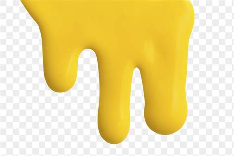 Yellow Dripping Paint Png Element Premium PNG Sticker Rawpixel