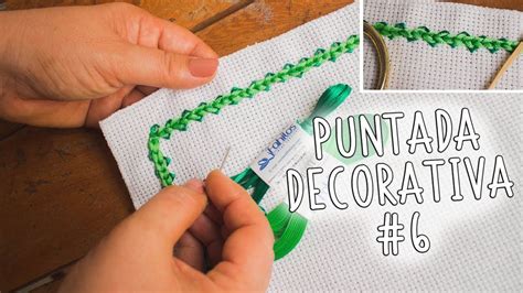 Bordado A Mano Puntada Decorativa 6 Facil De Hacer Easy Handmade