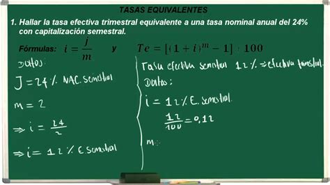 De Tasa Nominal A Efectiva Trimestral Ejercicio 40 Youtube