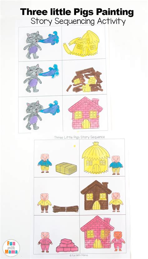 Three Little Pigs Story With Pictures Printable