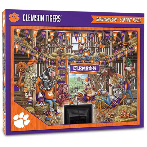 Youthefan Clemson University Barnyard Fans 500 Piece Puzzle Academy