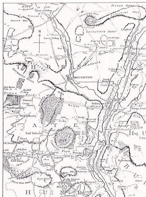 Pre Enclosures Map Broughton Community Archive