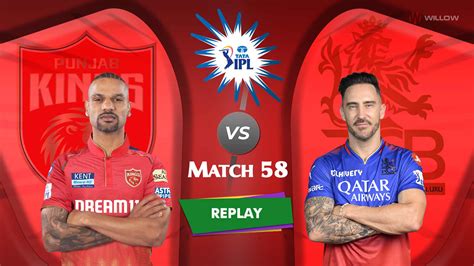 Punjab Kings Vs Royal Challengers Bengaluru 58th Match Replay Part 1