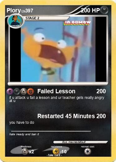 Pokémon Plory 2 2 Failed Lesson My Pokemon Card