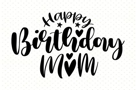 Happy Birthday Mom Svg Graphic By Nirmal108roy · Creative Fabrica