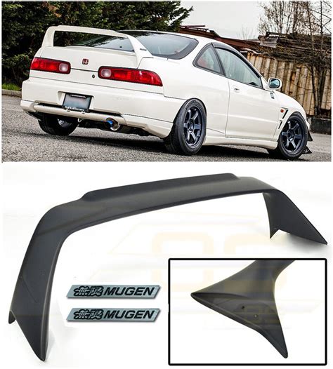 Mugen Style Rear Lid Wing Spoiler Black Emblem Pair For 94 01 Acura Integra Dc2 Ebay