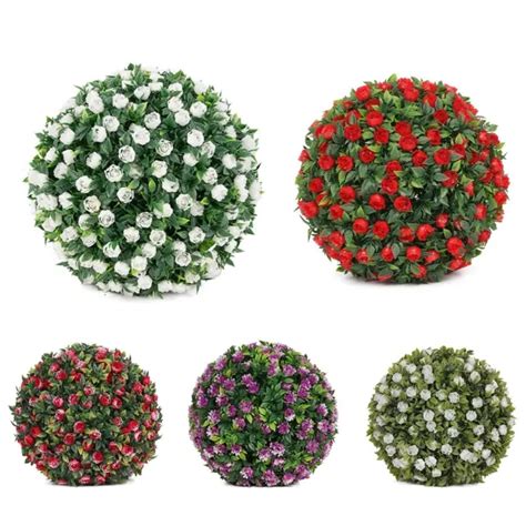 Boules De Fleurs De Rose Artificielles Topiaires Parfaites Pour La