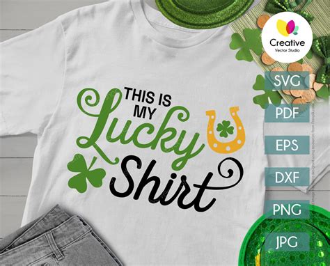 This Is My Lucky Shirt Svg Creative Vector Studio