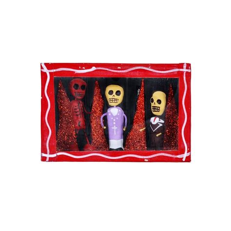 Boîte Vitrine Bienvenue En Enfer Rouge Cadeau Insolite Casa Frida