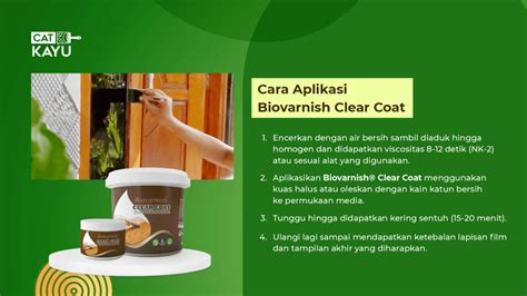 Furniture Terjaga Dengan Biovarnish Clear Coat Copy Cat Kayu