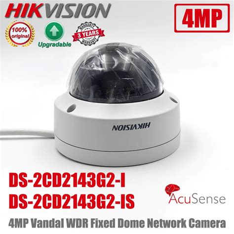 Hikvision Ip C Mera Dome De Rede Cctv Mp H Ip Ik Poe Ir Ds