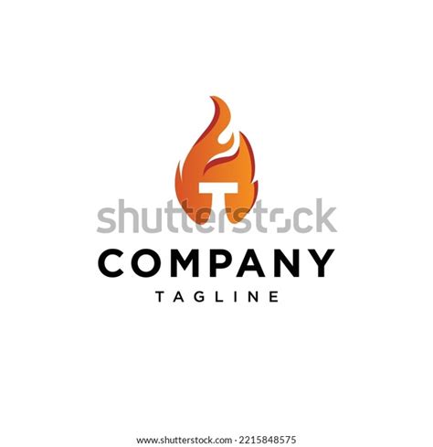 T Letter Fire Vector Logo Icon Stock Vector (Royalty Free) 2215848575 ...