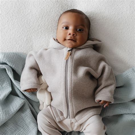 Jacket Cottonfleece Beige Nude