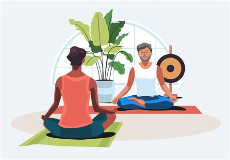 Meditation Vector Illustration Ai