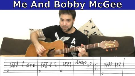 Fingerstyle Tutorial Me And Bobby McGee Guitar Lesson W TAB YouTube