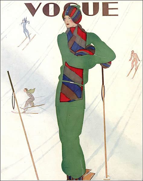 Vogue Christmas Cover Illustrated By Pagès December 22 1928 Vintage Vogue Covers Vogue