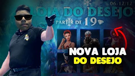 FREE FIRE AO VIVO NOVA LOJA DO DESEJO TREINAMENTO INSANO