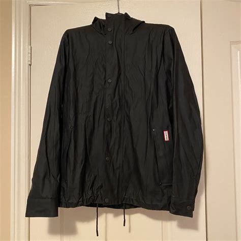 Hunter Jackets And Coats Mens Black Hunter Rain Jacket Poshmark