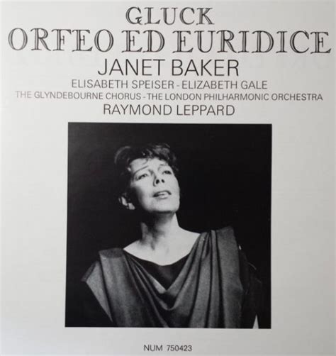 Christoph Willibald Gluck Janet Baker Elisabeth Speiser Elizabeth