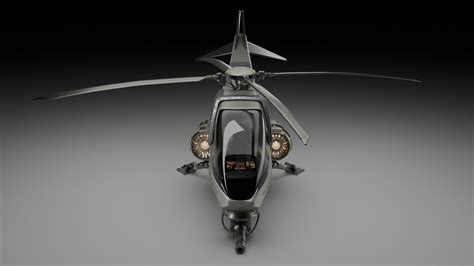 Sci Fi Attack Helicopter Concept 3D Model - TurboSquid 2154412