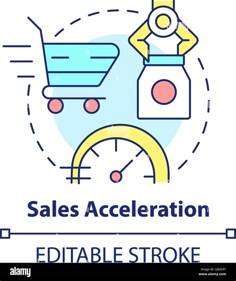 Sales Acceleration Concept Icon Stock Vector Image And Art Alamy