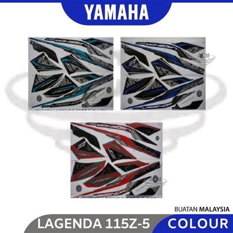 Yamaha Srl Fi Sticker Body Cover Set Coverset Strike Stripe