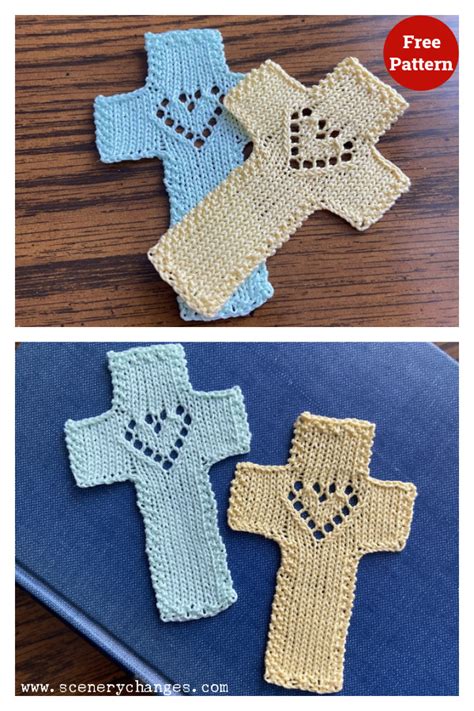 8 Heart Bookmark Free Knitting Pattern