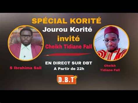 En Direct Spécial Korité Invite CHEIKH TIDIANE FALL YouTube