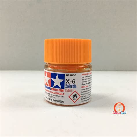 Tamiya Acrylic Color X 6 Orange Gloss 10ml De Toyz Shop