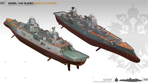 Artstation Kronstadt Class Guided Missile Cruiser