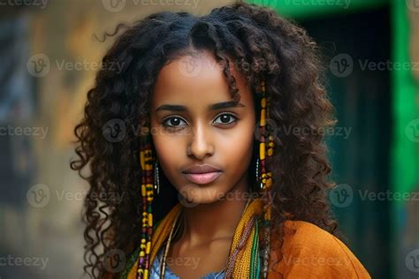 Beautiful Ethiopian Girl Stylish Generate Ai 27302230 Stock Photo At