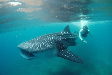 Premium AI Image | oslob whale shark watching