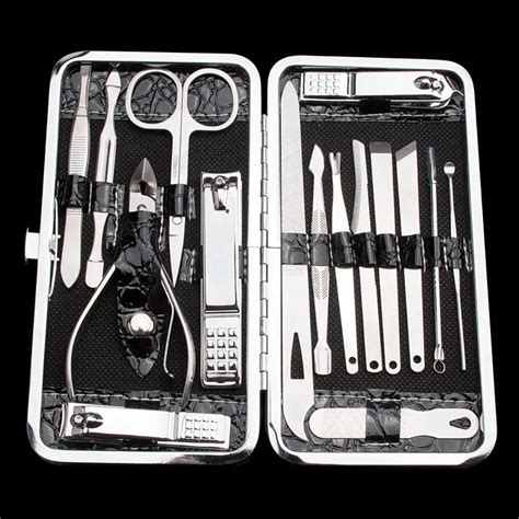 New Nail Care Tool Set 16Pcs Multifunctional Pedicure Manicure Tool Clipper Cutter Nail Care Set ...