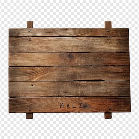 A Wooden Sign Isolated On A Transparent Background Free Download Psd