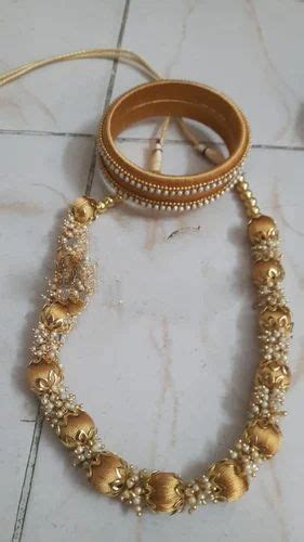 Golden Silk Thread Necklace Set Box At Rs Set In Chennai Id