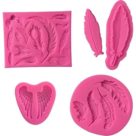 Amazon Silicone Fondant Molds For Decoration Cavities Feather