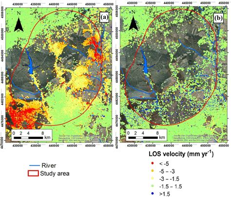 Line Of Sight LOS Velocity Maps Measured UsingERS 1 2 1992 2000 A