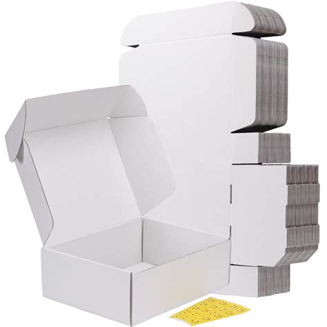 Rlavbl X X Inches Shipping Boxes Set Of White Corrugated