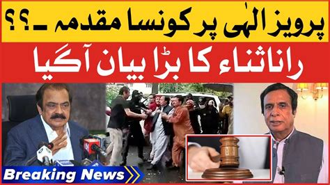 Rana Sanaullah Shocking Statement Pervaiz Elahi Case Updates