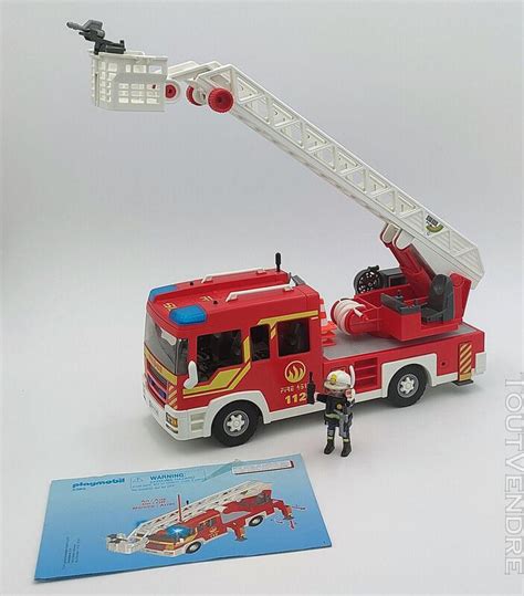 PLAYMOBIL CITY ACTION CAMION DE POMPIER 5362 Avec Échelle P Belles