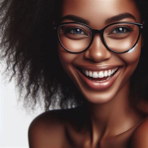 Premium Photo A Woman Wearing Glasses With A Smile That Says Quot She