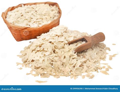 Flattened Rice Puffed Rice And Popped Rice Stock Image 219354187