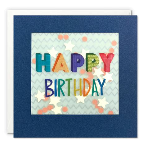 Colourful Happy Birthday Shakies Card The Dotty House