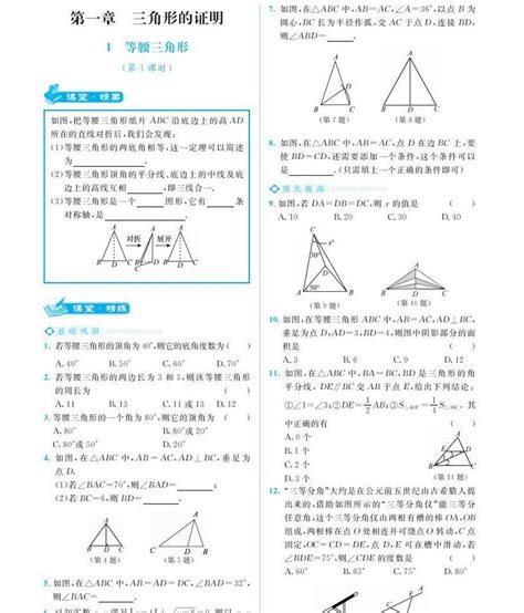 初中数学课堂精炼八年级下册北师大版（电子课本书）2023高清pdf电子版 教习网课件下载