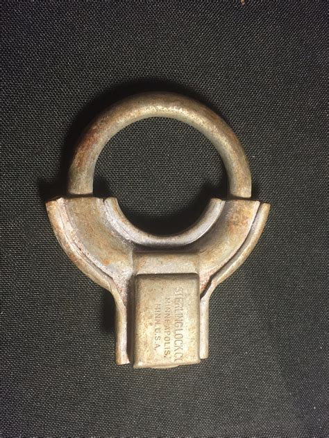 Antique Vintage Sterling Lock Co Gas Pump Padlock Etsy