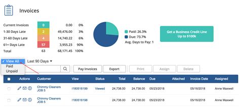 Web Dashboard View All Invoice Reports InvoiceASAP Support