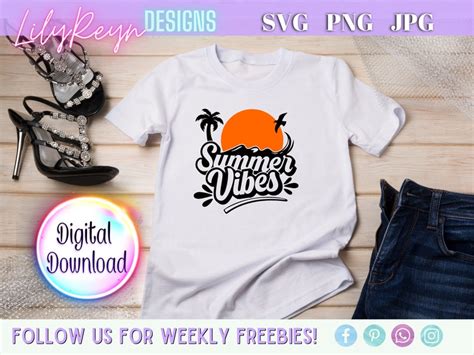 Summer SVG Bundle Summer Svg Beach Svg Summer Design For Shirts