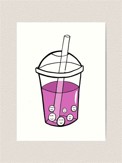 Bubble Tea Boba Tea Bubble Tea T Tapioca Balls Cute Boba Tea Art Print For Sale By